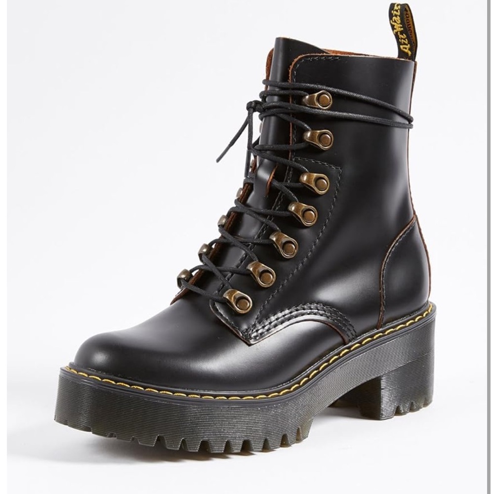 Dr. Martens Women's Leona Leather Heeled Boot